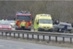 Disabled girl in M1 crash drama in Leicestershire
